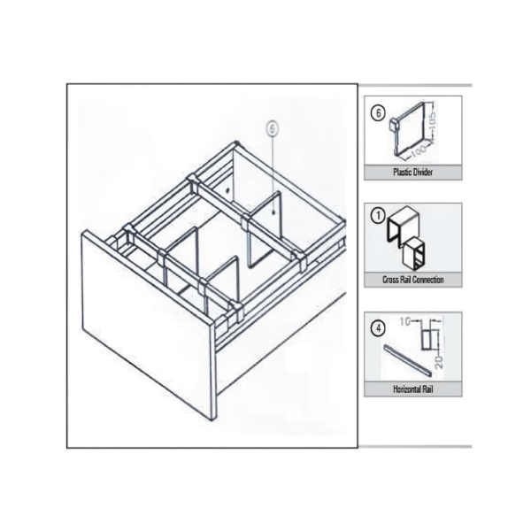 808 Plastic Divider