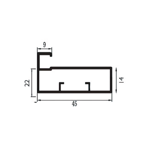 Aluminium 45 MM Profile