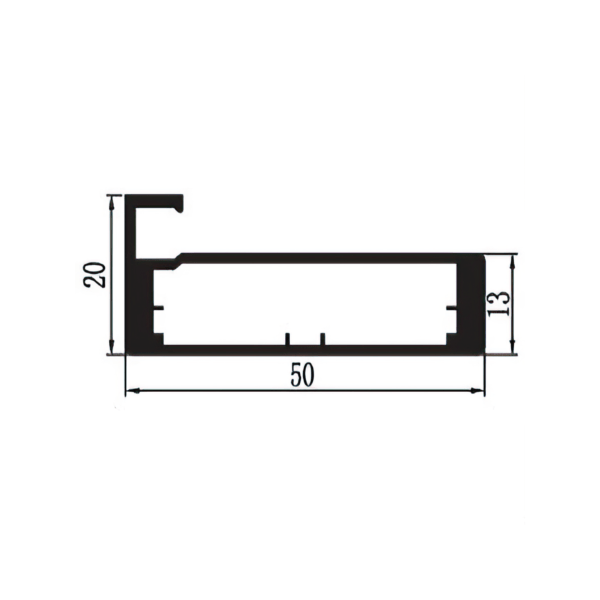 Aluminium 50 MM Profile - SAP 30