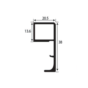 Aluminium Handle Profile - 002 R