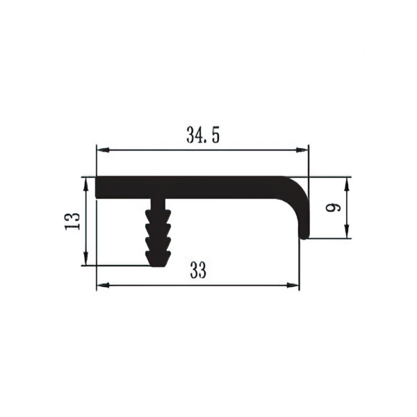 Aluminium Handle Profile - SAPS 34