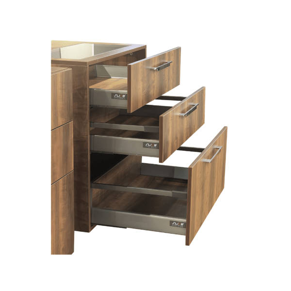 Double Wall Drawer (35 KG) - Metallic Grey - 145