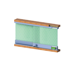 SCK 12 - 6 MM Glass Sliding Mechanism - 25 KG ( 2 Door Kit)